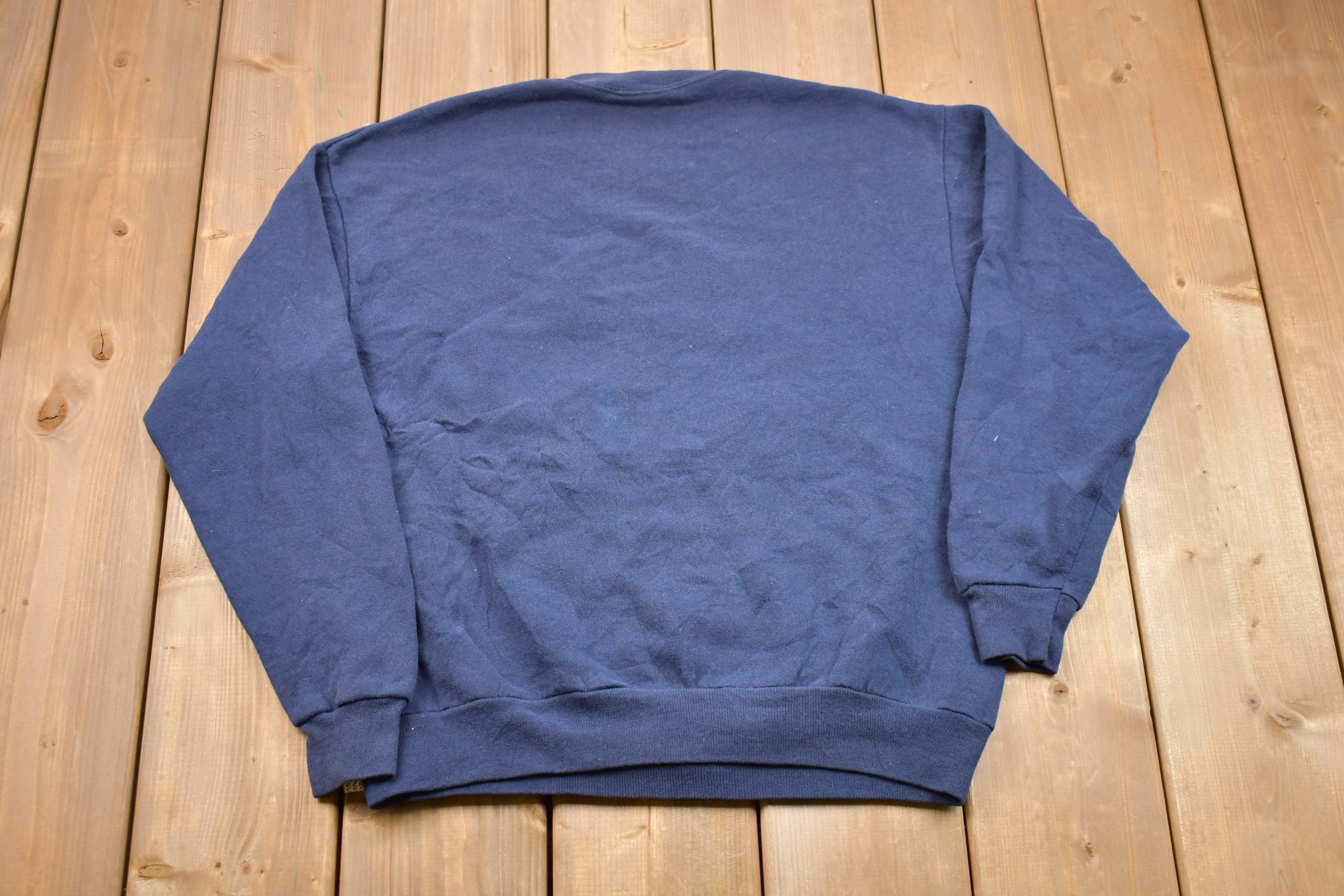 Vintage 1990s Lee Plaid Grandpa Embroidered Crewneck Sweatshirt