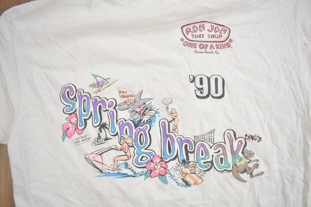 Vintage 1992 Ron Jon Surf Shop Spring Break Graphic T Shirt