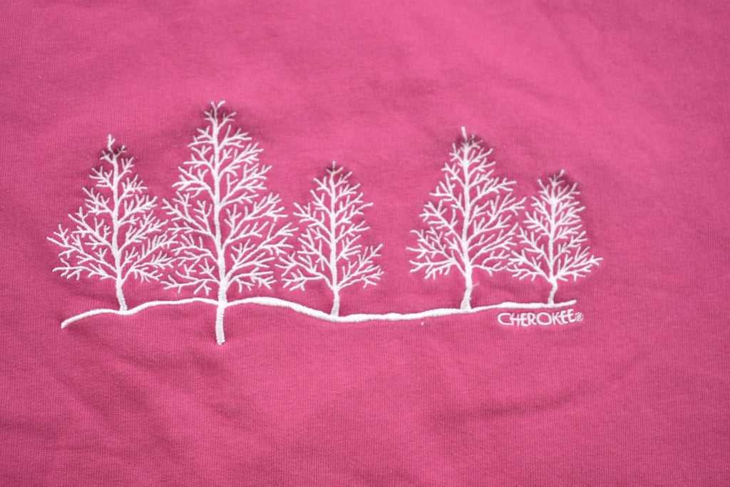 Vintage 1990s Cherokee Embroidered Tree Crewneck Sweatshirt