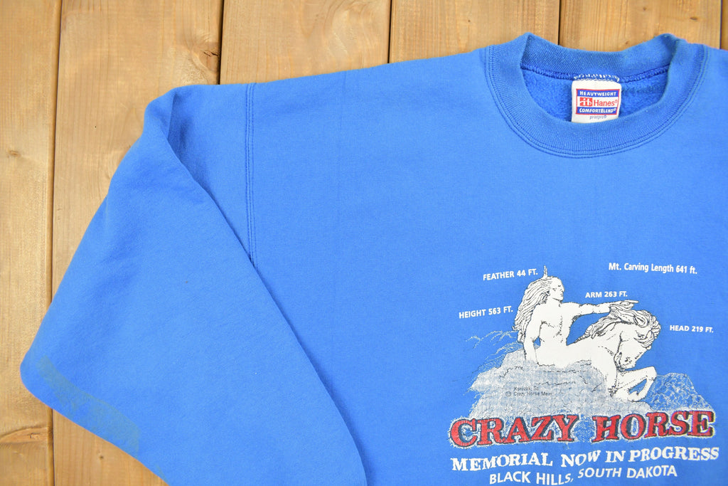 Vintage 1990 Crazy Horse South Dakota Crewneck Sweatshirt