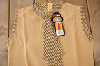 True Vintage 1960s Deadstock Helen Sue Sleeveless Blouse With Tie Made In Japan