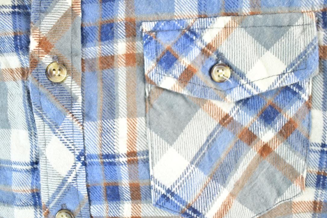 Vintage 1990s Outdoor Exchange Plaid Flannel Lined Button Up Shirt Mens S