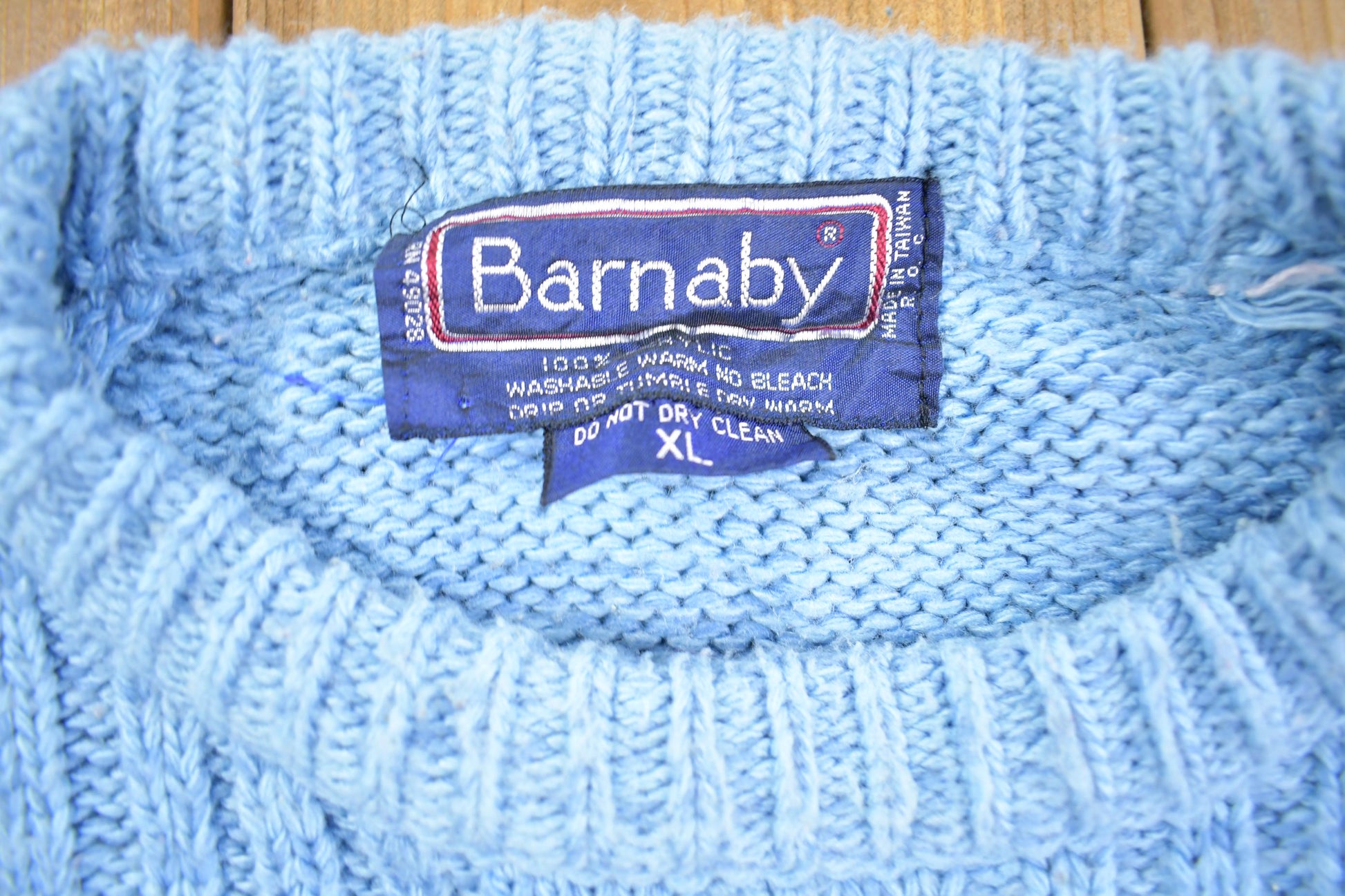 Vintage 1990s Barnaby Knit Color Code Crewneck Sweater
