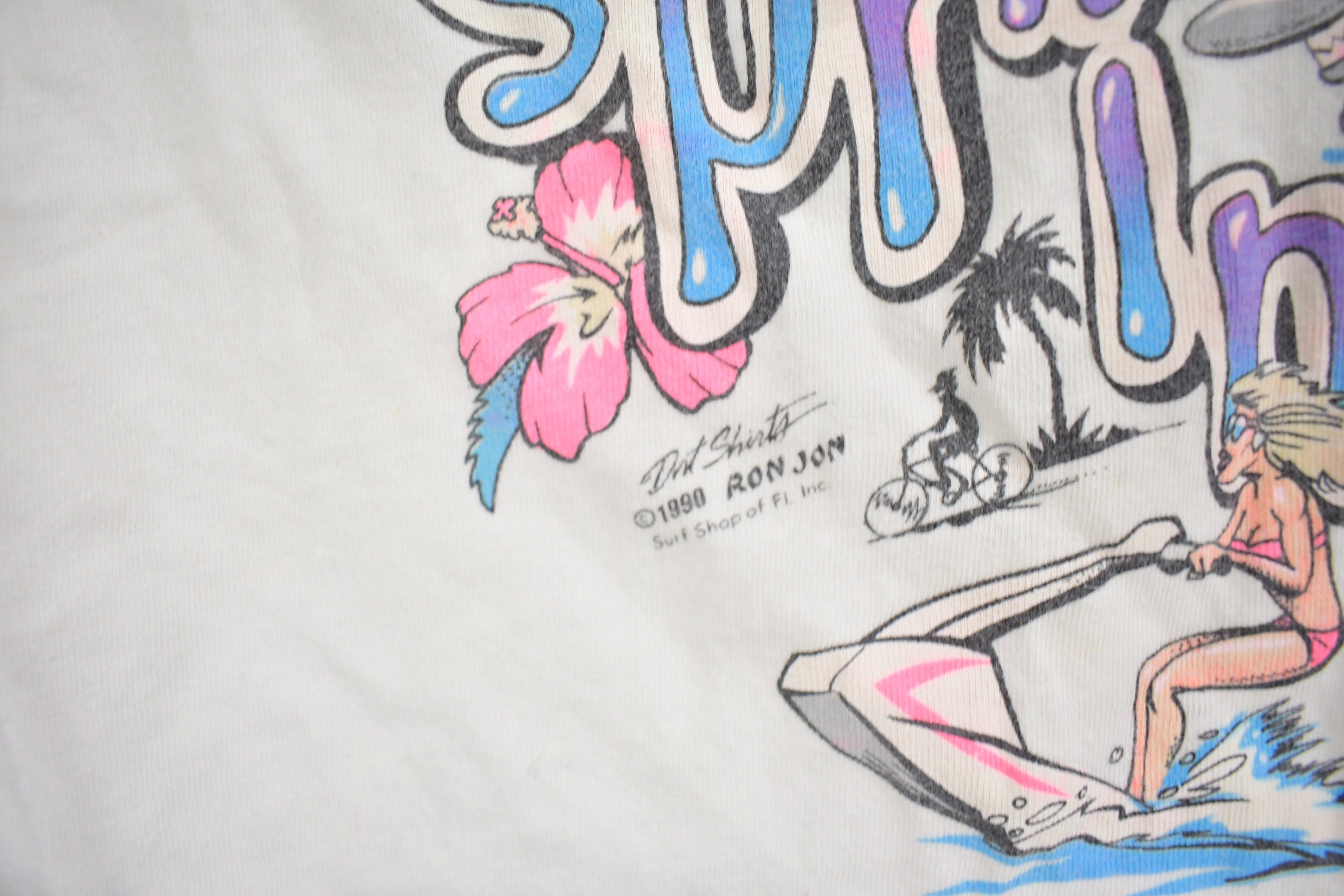 Vintage 1992 Ron Jon Surf Shop Spring Break Graphic T Shirt