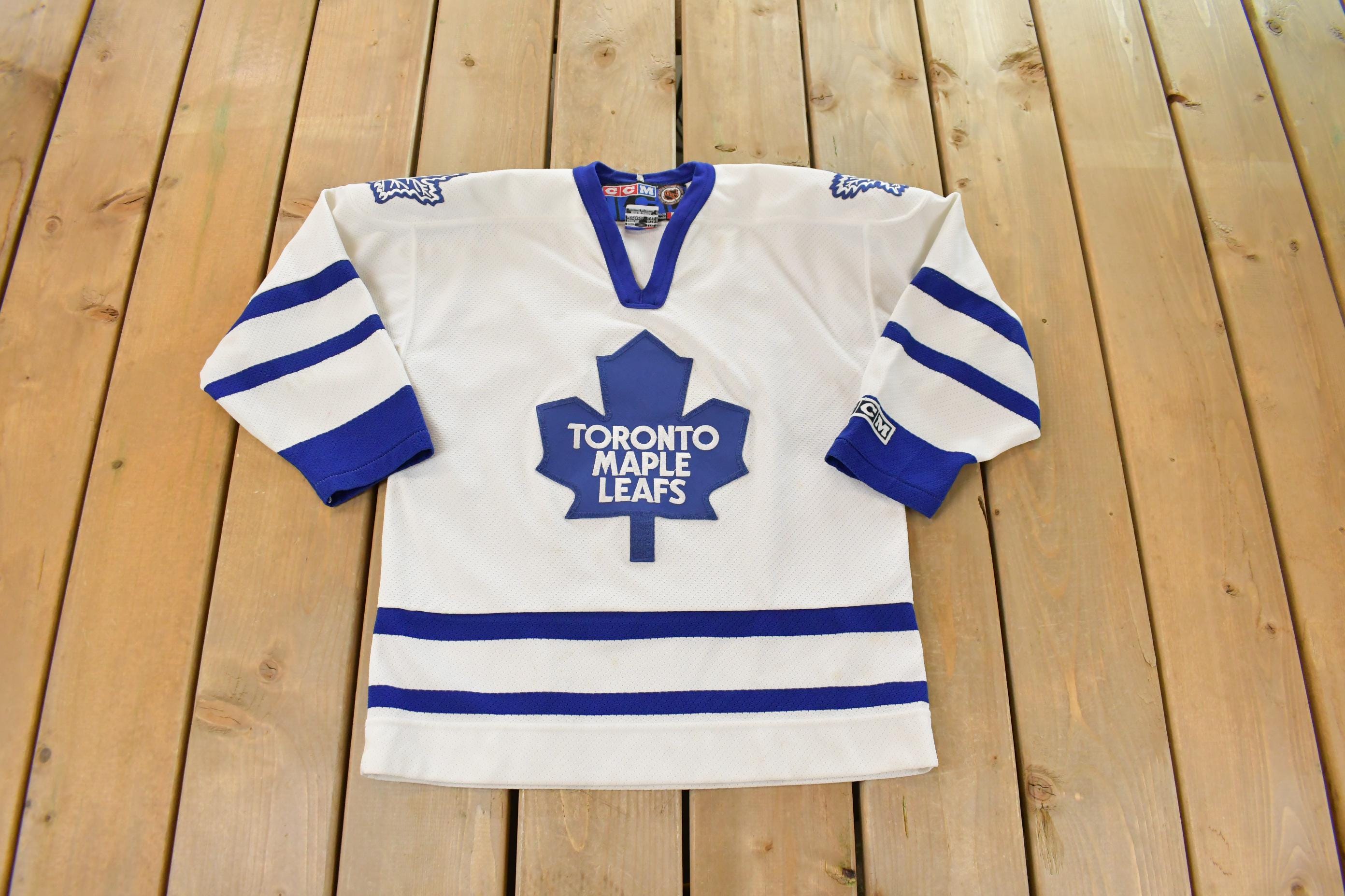 Vintage 2000s Toronto Maple Leafs NHL Hockey Jersey Youth L-XL