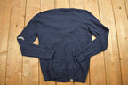 Vintage 1990s Royal Class Knitted Blue Cardigan Sweater