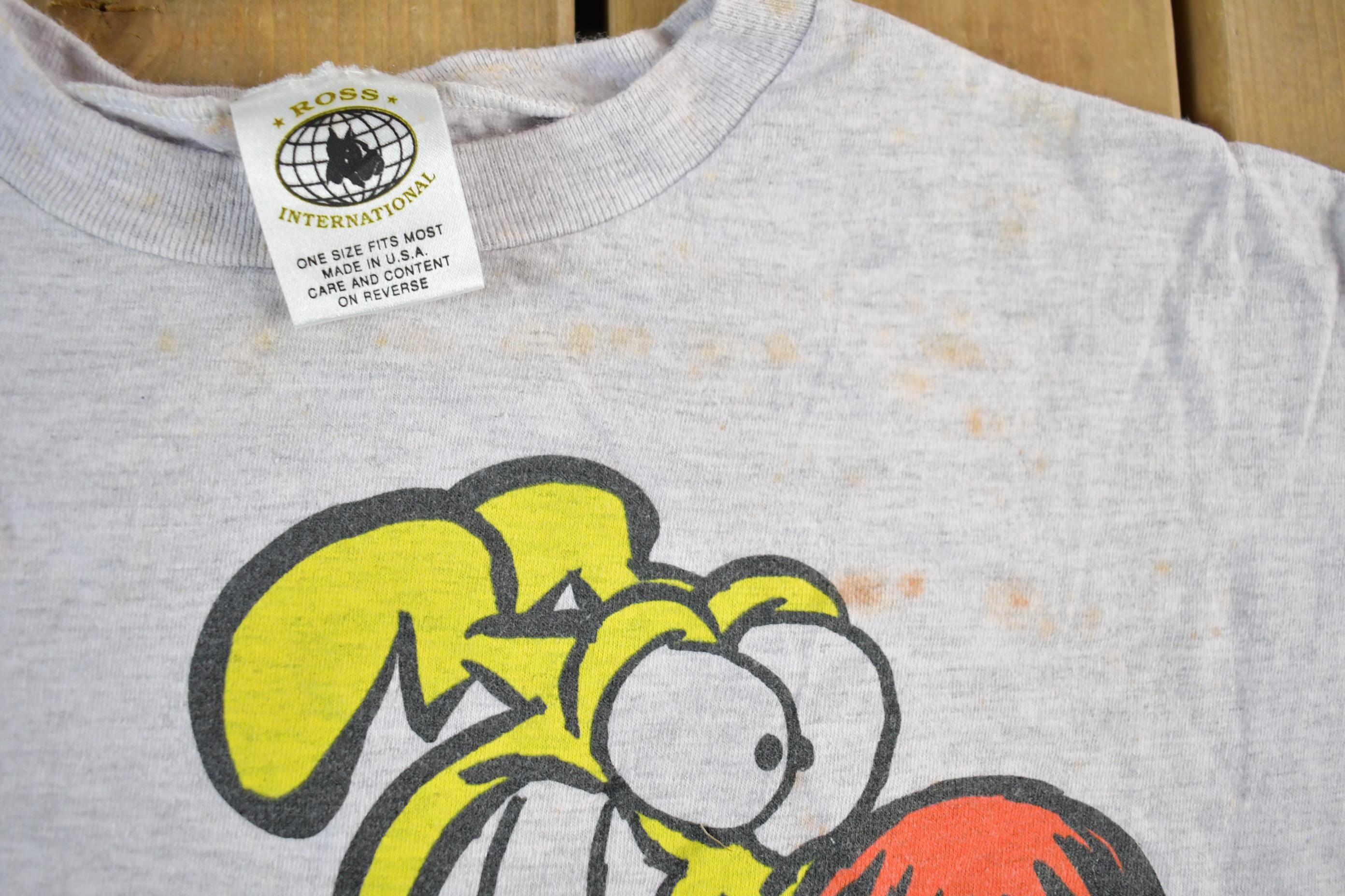 Vintage 1991 Mother Goose & Grimm Cartoon Promo T-Shirt Adult Cropped Large