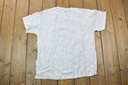 Vintage 1990s Humane Society Winter Animal Theme Graphic T-Shirt