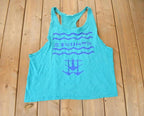 Vintage 1990s Nautical Theme Of The Loom Tank Top Made In USA