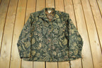 Vintage 1990s Coldwater Creek All Over Print Floral Tapestry Blazer Jacket Women's 1X