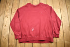 Vintage Nike Embroidered Mini Swoosh Raglan Crewneck Sweatshirt