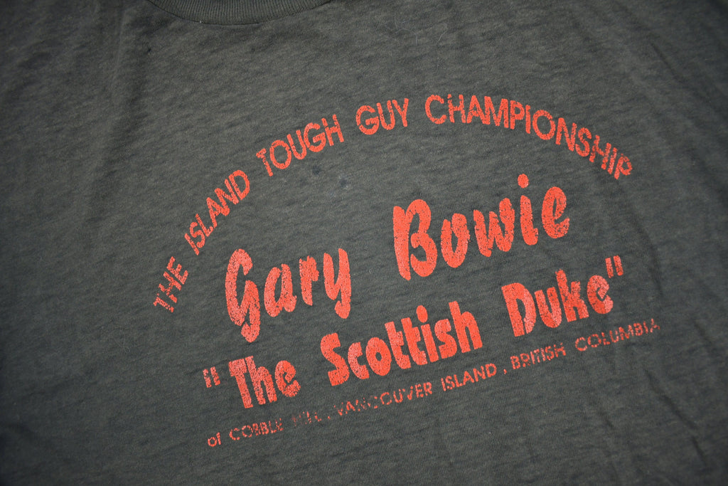 Vintage 1980s Gary Bowie 'The Scottish Duke' Graphic T Shirt