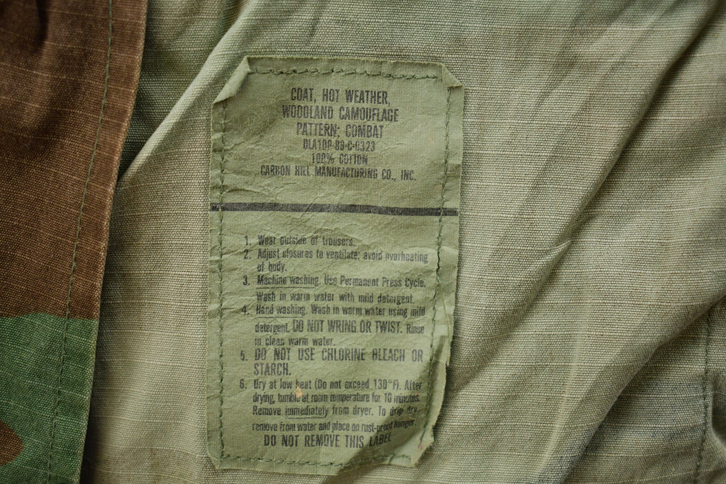 Vintage 80s Military Button Up Shirt