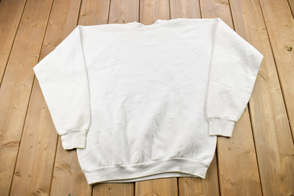 Vintage 1991 God Bless Our Troops Raglan Sleeve Crewneck Sweatshirt