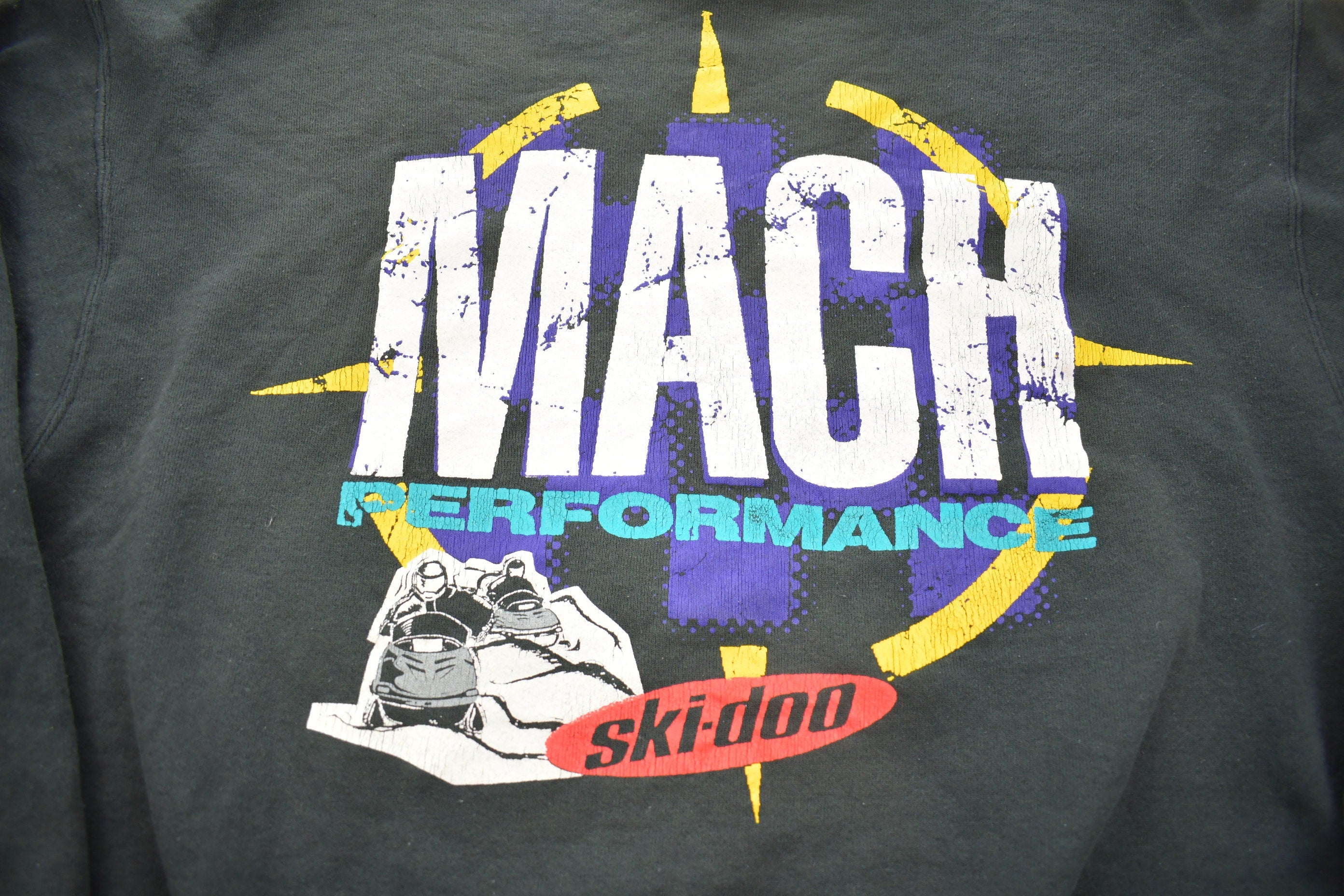 Vintage 1990s Ski Doo Mach Performance Mock Neck Crewneck