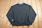 Vintage 1990s Morning Sun Flowers Collared Crewneck Sweater