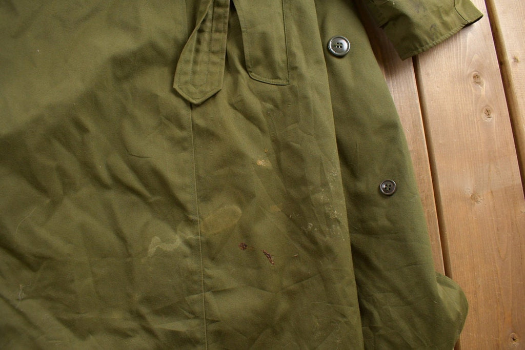 Vintage 1960s Military Overcoat /