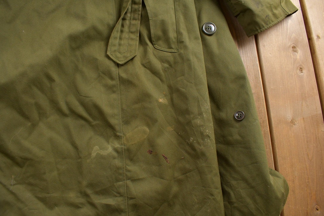 Vintage 1960s Military Overcoat /