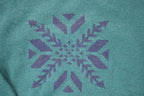 Vintage 1990s Pendleton Snowflake Wool Cable Knit Crewneck Sweater Men's L
