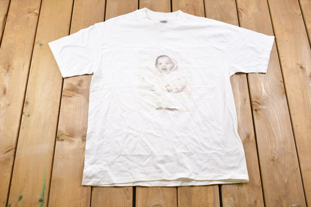 Vintage 1990s Baby Graphic T-Shirt / Graphic / 80s / 90s / Streetwear / Retro Style / Single Stitch / Made In USA / Baby Tee