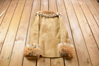 Vintage 1970s Lony G Fur Accent Suede Full Zip Jacket