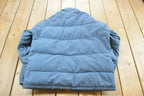 1980s Struggle Gear Blue Down Filled Puffer Jacket Mens L