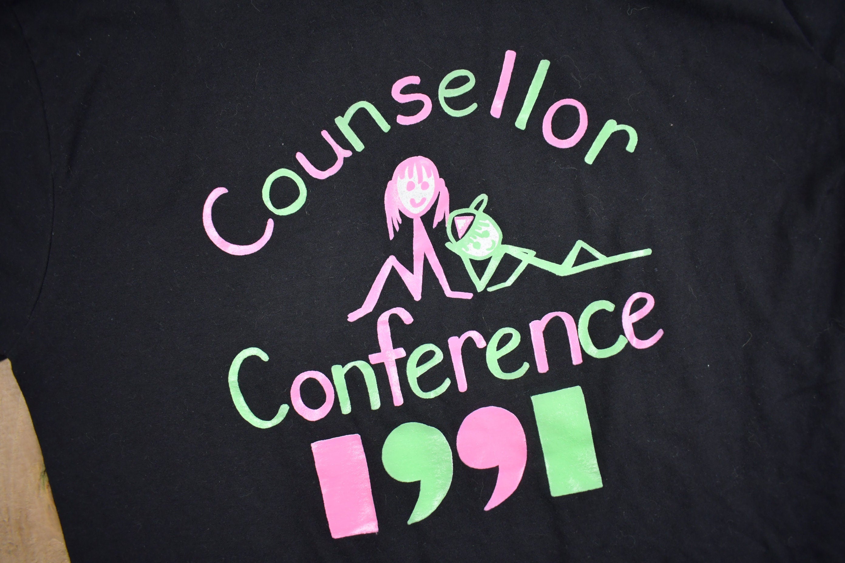 Vintage 1991 OACC Counsellor Conference Graphic T Shirt