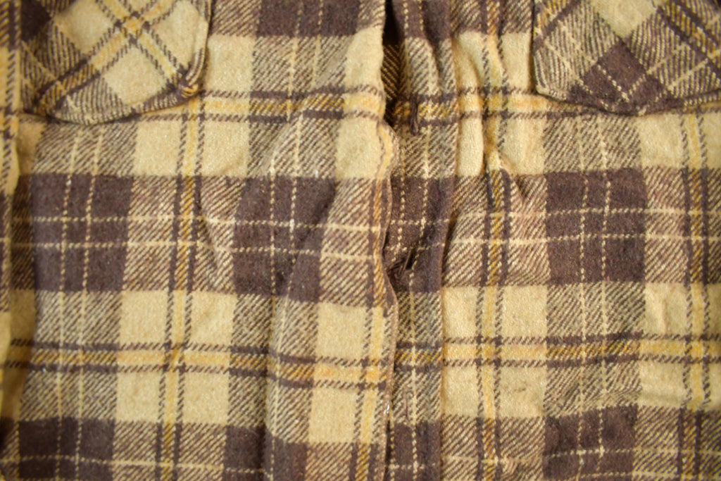 Vintage 1970s Pariani Wool Button Up Shirt Jacket Men's Large