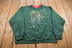 Vintage 1990s Pleasant Shade Cute Bird Double Collar Crewneck Sweatshirt