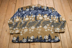 Vintage 1990s Essentials Snow All Over Print Quarter Zip Fleece Sweater