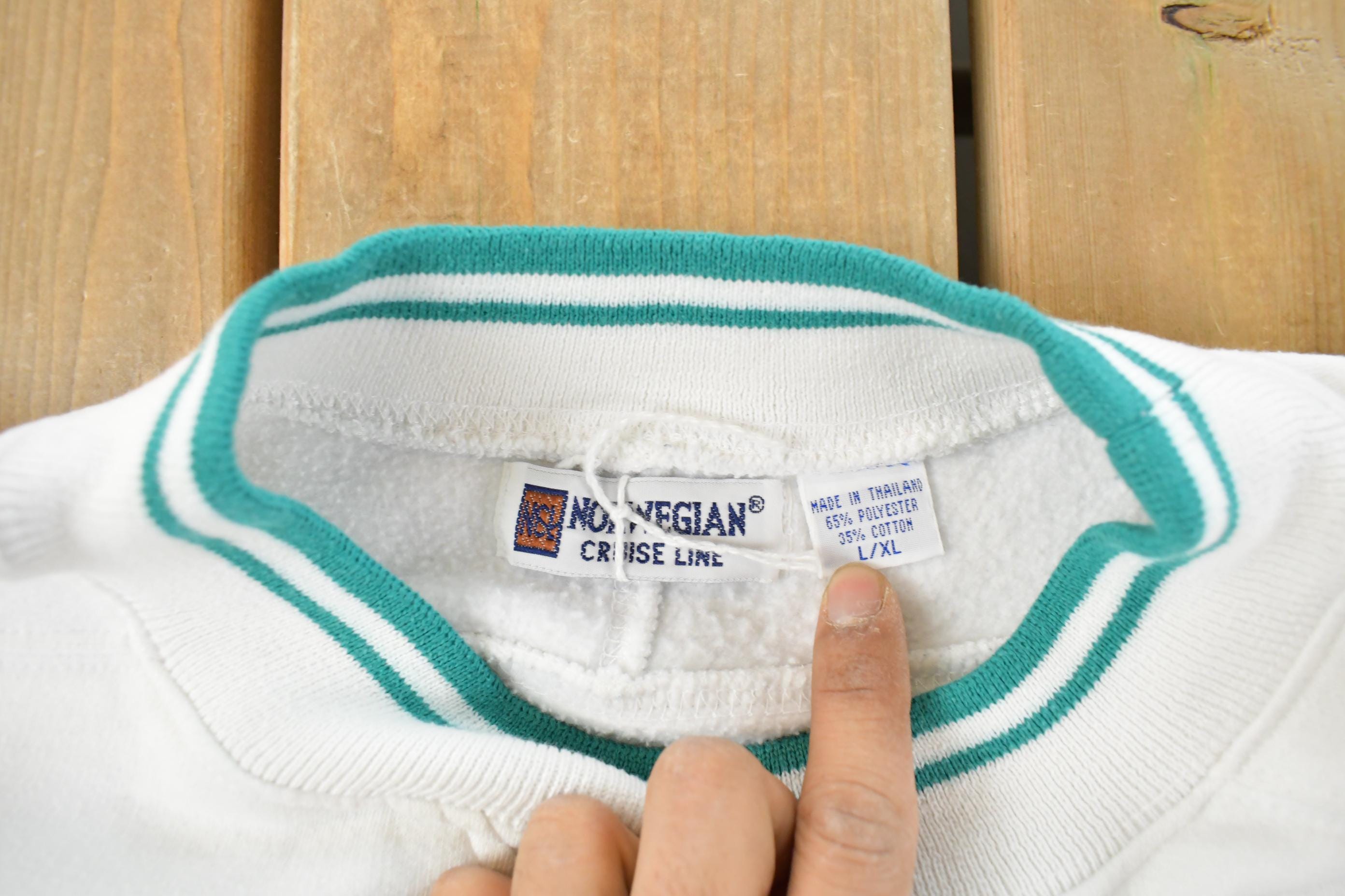 Vintage 1990s Norwegian Cruise Lines Crewneck Sweatshirt Men's XL
