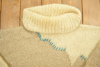 Vintage 1990s Knitwear Wool 3D Cable Knit Sweater