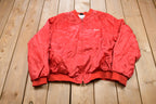 Vintage 1990s Sailing Centre Satin Bomber Jacket