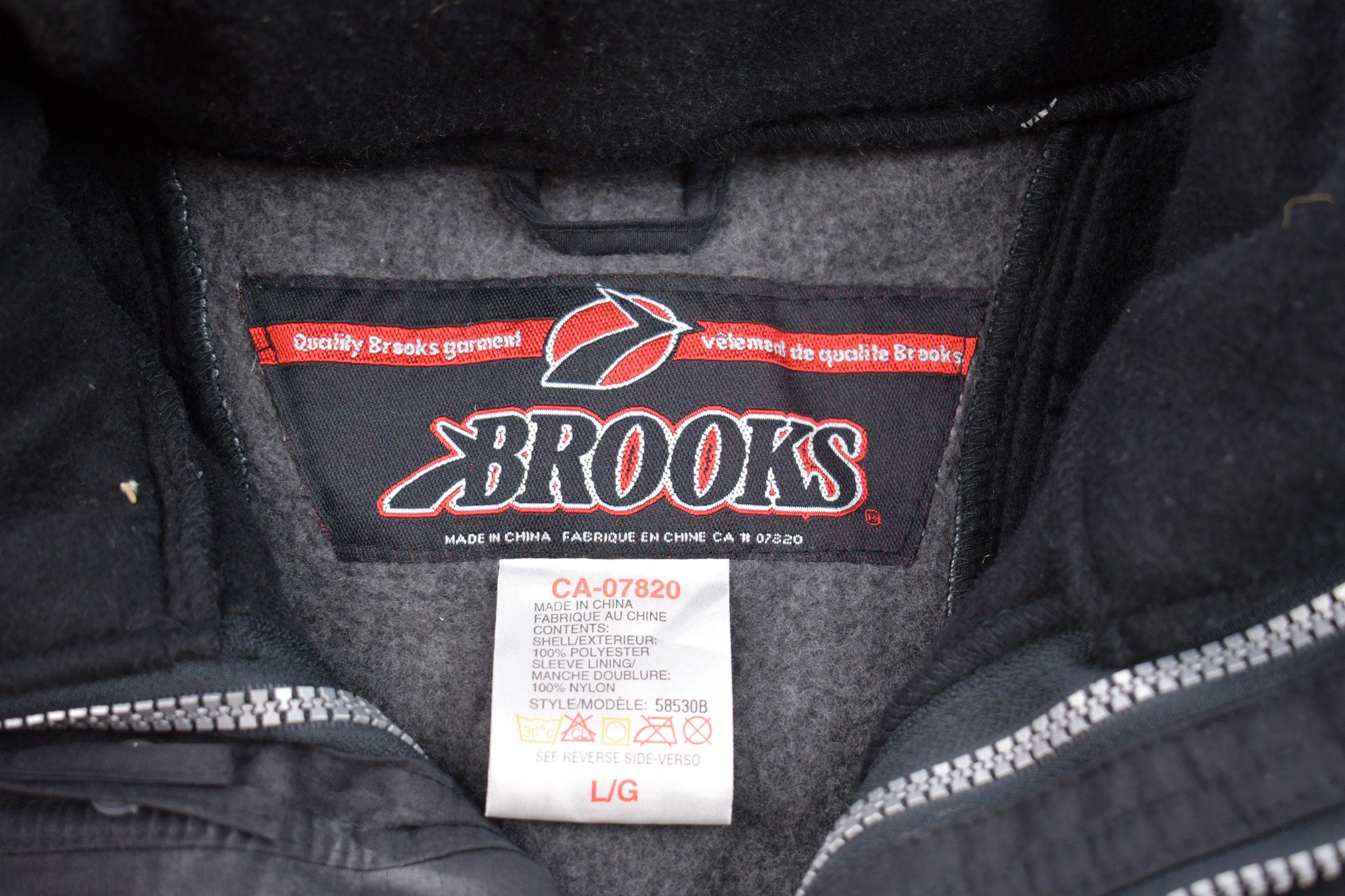 Vintage 1990s Brooks Color Block Puffer Jacket