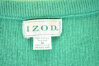Vintage 1990s Izod Knit V Neck Sweater Men's XL