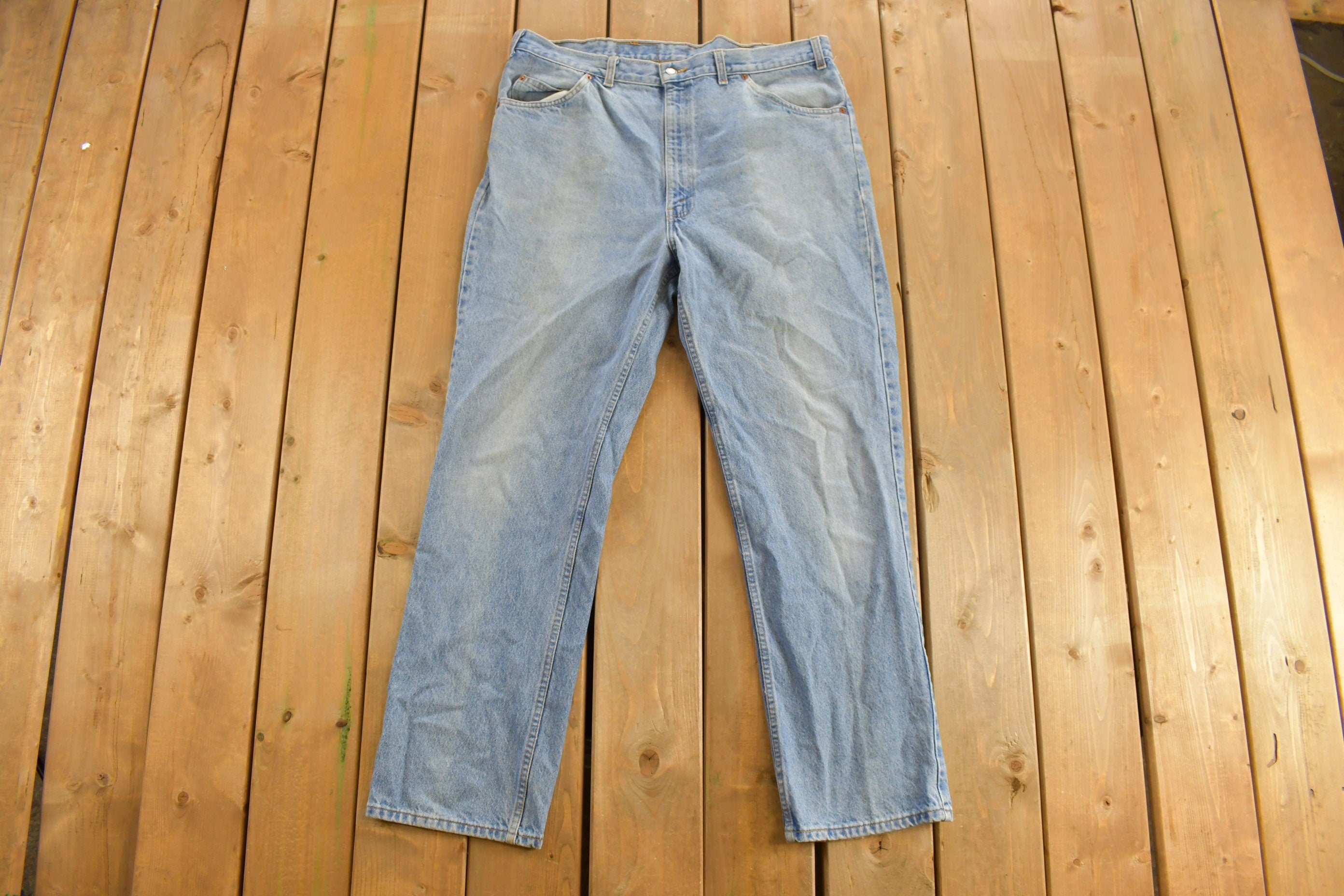 Vintage 1990s Levi's Orange Tab Denim Jeans Size 38 x 31
