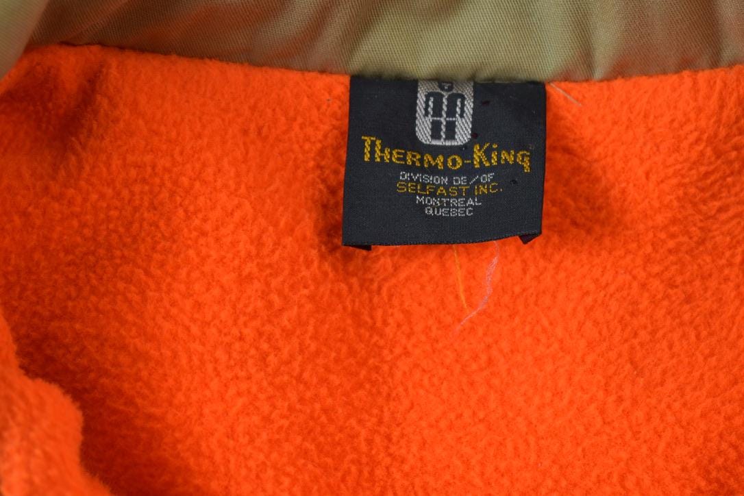 Vintage 1980s Insulated Reversible Fleece Lined Hunter Jacket