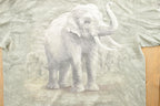Vintage 1990s African Lion Safari Elephant Theme Graphic T-Shirt