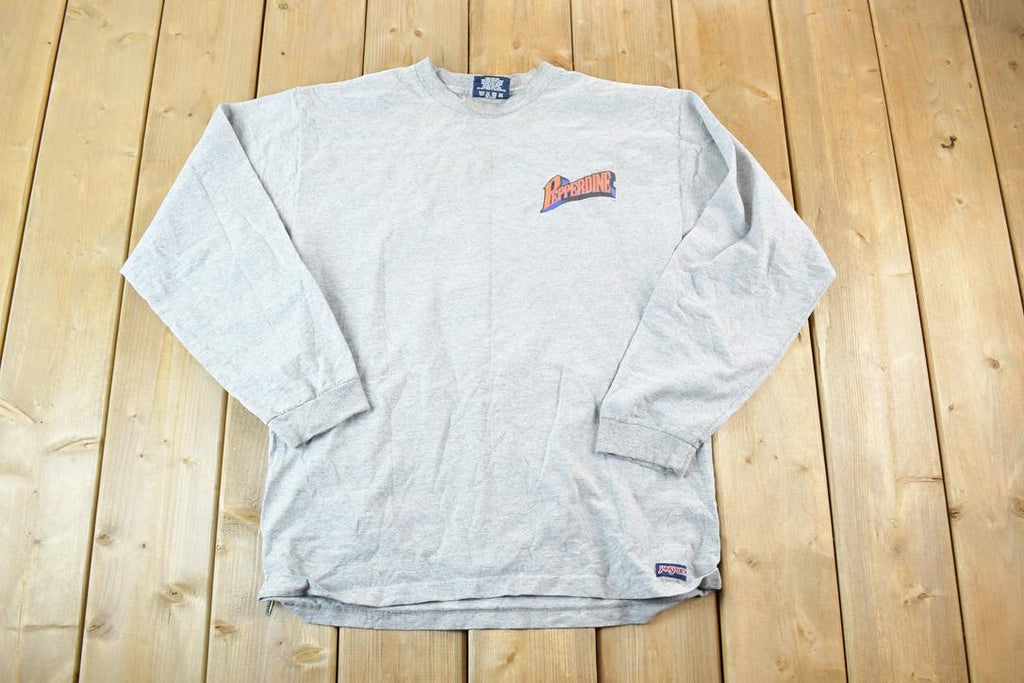 Vintage 1990s Jansport Pepperdine Waves Graphic Long Sleeve T-Shirt
