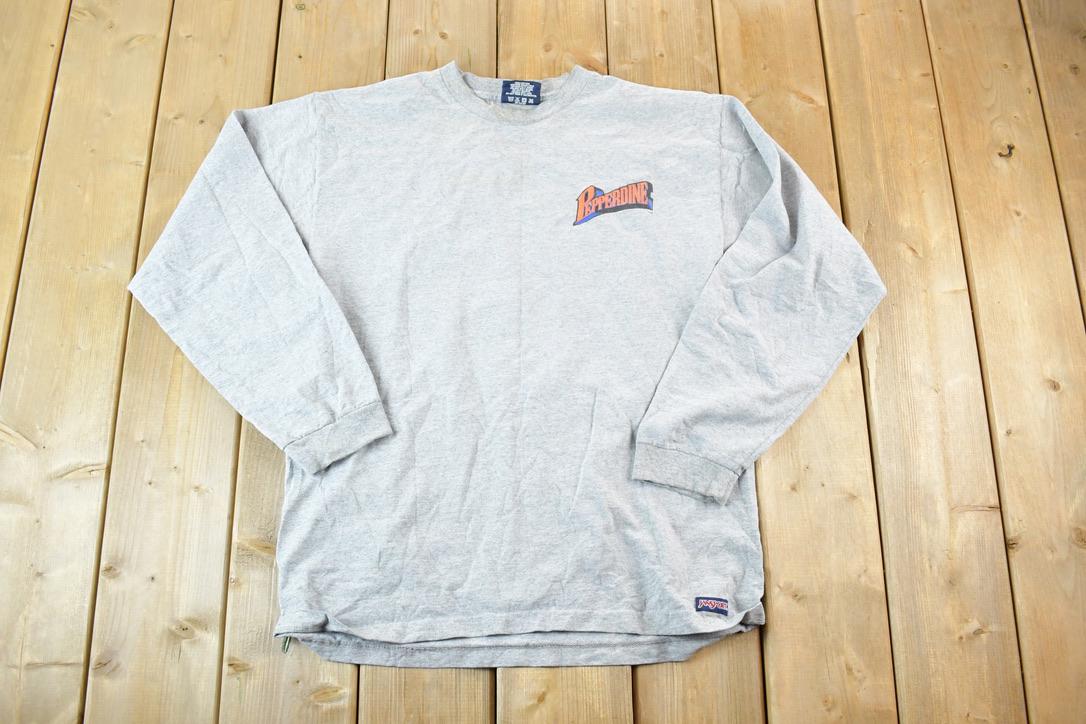 Vintage 1990s Jansport Pepperdine Waves Graphic Long Sleeve T-Shirt