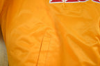 Vintage 2000s Hardwood Classics Atlanta Hawks NBA Basketball Embroidered Snap Button Satin Bomber Jacket Mens 3XL