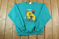 Vintage 1998 CJOH Telethon I Care Teddy Bear Crewneck Sweatshirt