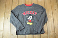 Vintage 1990s Mickey Mouse Disney Fleece Embroidered Crewneck