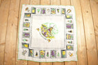 Vintage 1980s Holland Windmill Clogs Flower Print Scarf