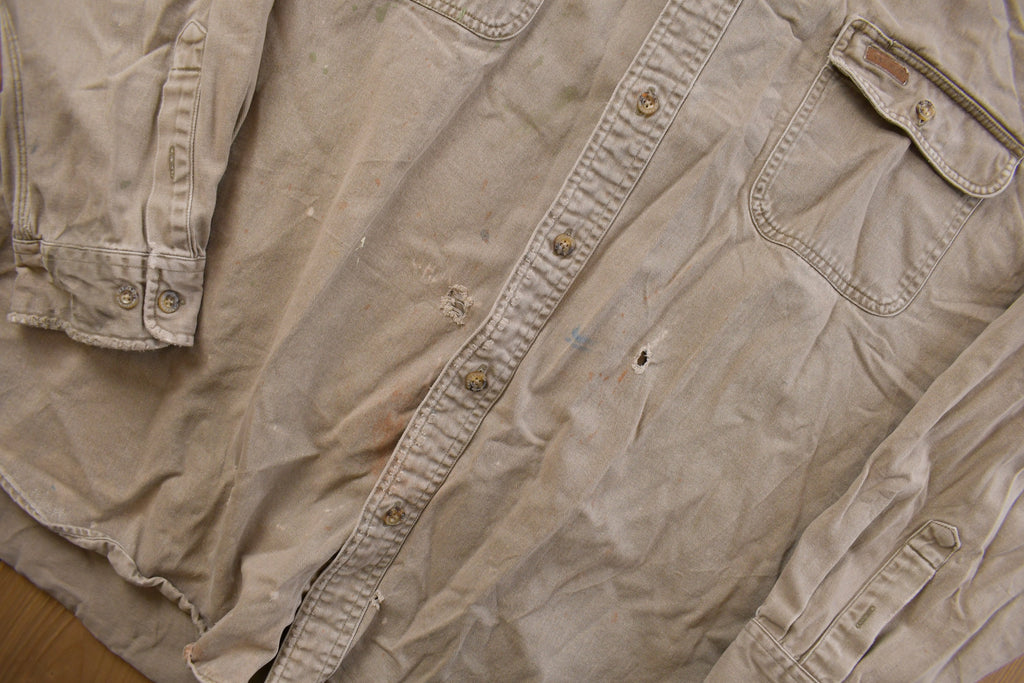Vintage 1990s Carhartt Rugged Outdoor Wear Button Up Shirt
