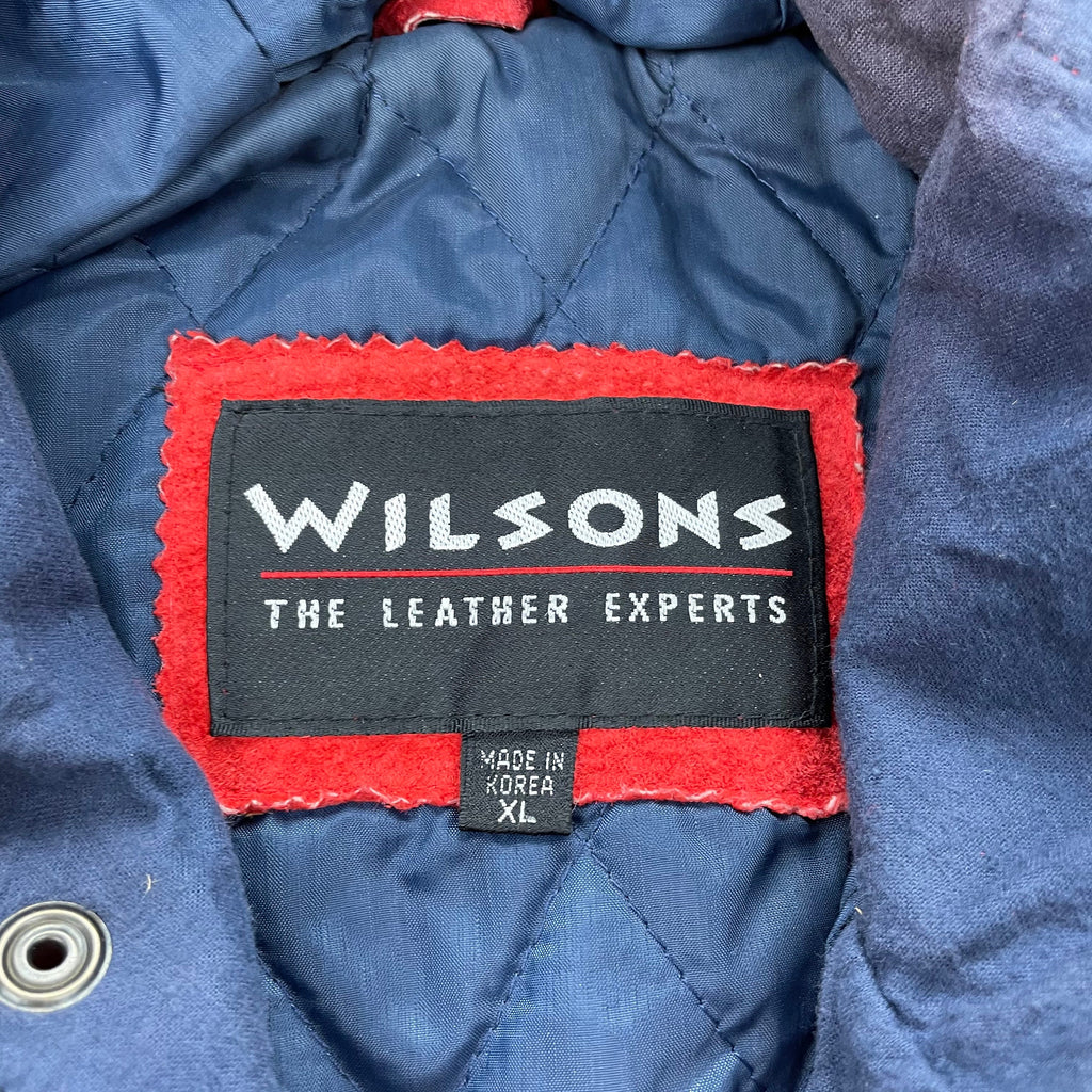 Vintage 90's Wilsons Leather Experts 100% Leather Shell Long Suede Jacket
