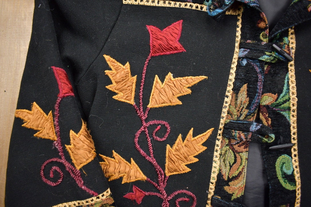 Vintage 1990s Parsley and Sage Embroidered Jacket