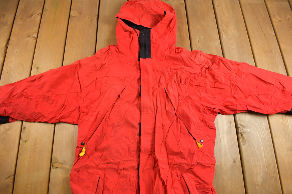 Vintage 1990s Blank Red Windbreaker Jacket