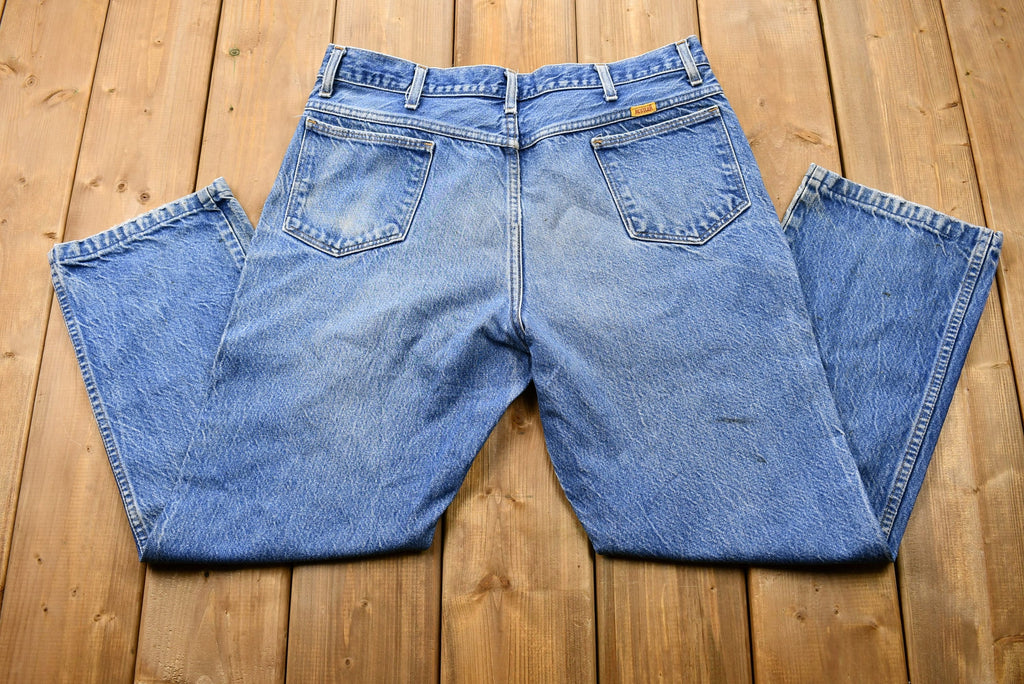 Vintage 1980s Rustler Light Wash Straight Leg Jeans