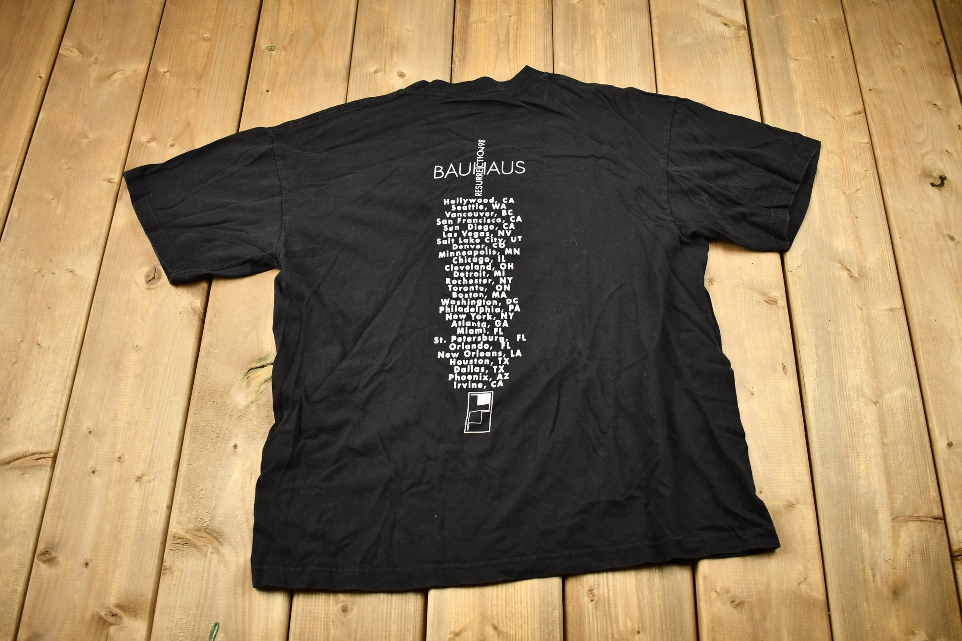 Vintage 1998 Bauhaus Resurrection Tour Band T-shirt